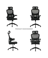 Flynama High Back Ergonomic Mesh Office Chair,3D Headrest Big and Tall Desk Chair