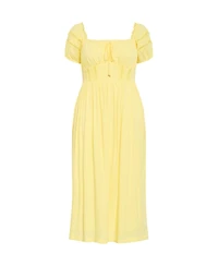 City Chic Women's Arielle Lace Trim Maxi Dress