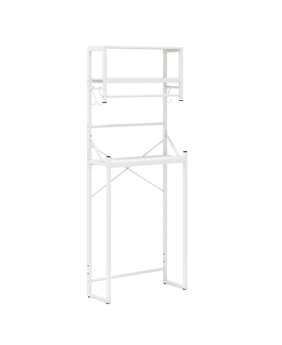 sumyeg Over The bath fixture 3-Tier Bathroom Storage Rack with Towel Holder