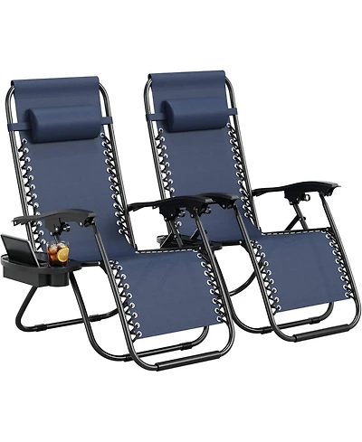 Xo Set of 2 Patio Lounge Chair Outdoor