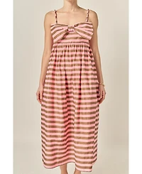 English Factory Women's Striped Midi Dress