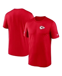 Nike Men's Red Kansas City Chiefs Sideline Legend Small Logo Dri-fit T-Shirt