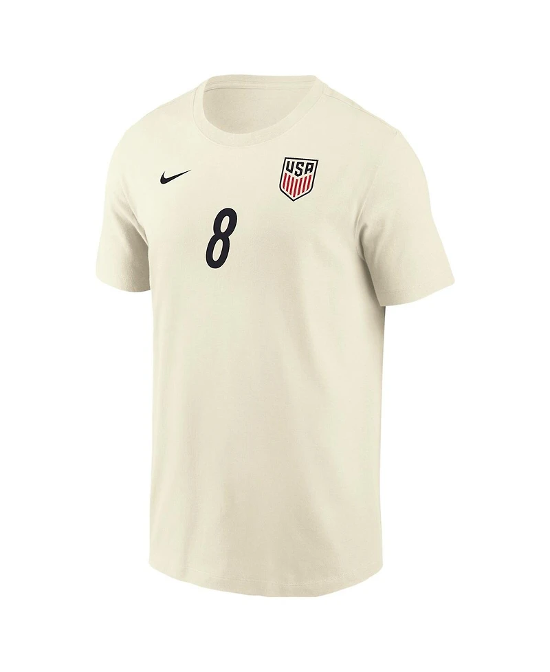 Nike Men's Weston McKennie Cream Usmnt Home Name & Number T-Shirt