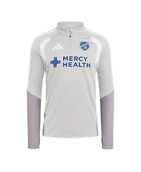 Adidas Men's Silver Fc Cincinnati 2026 Tiro Competition Quarter-Zip Training Sweatshirt