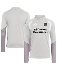 Adidas Men's Silver Austin Fc 2026 Tiro Competition Quarter-Zip Training Sweatshirt