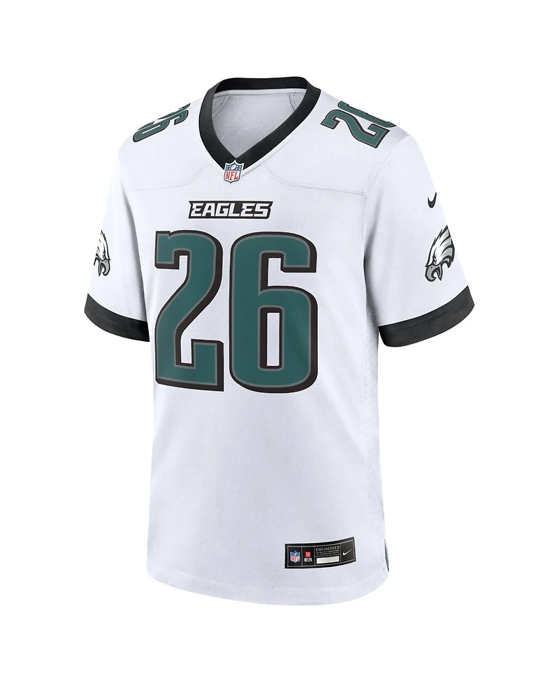 Nike Men's Saquon Barkley White Philadelphia Eagles Game Jersey