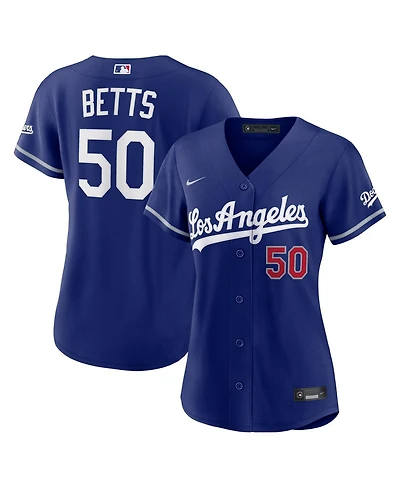 Nike Women's Mookie Betts Royal Los Angeles Dodgers Alternate Stadium Jersey