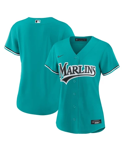 Nike Women's Teal Miami Marlins Alternate Replica Jersey