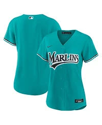 Nike Women's Teal Miami Marlins Alternate Replica Jersey