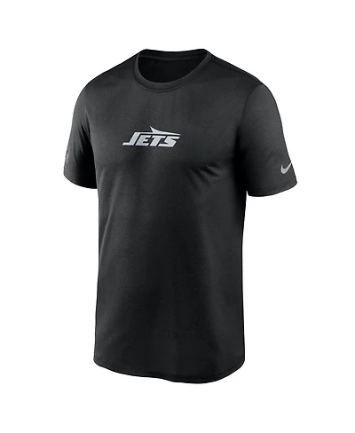 Nike Men's Black New York Jets Sideline Lead The Charge Legend Dri-fit T-Shirt