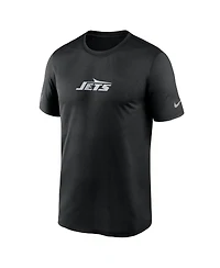 Nike Men's Black New York Jets Sideline Lead The Charge Legend Dri-fit T-Shirt