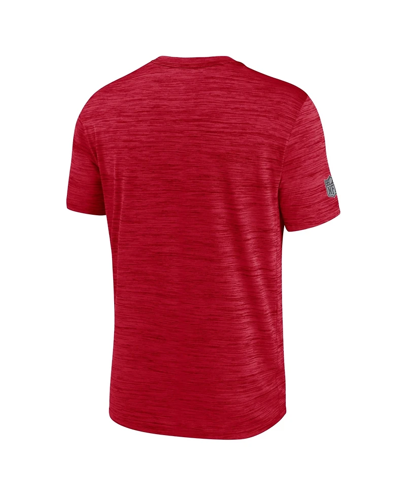 Nike Men's Red Kansas City Chiefs Big & Tall Sideline Velocity Dri-fit T-Shirt
