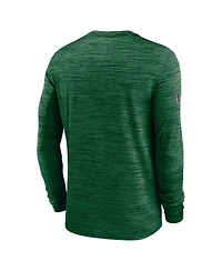 Nike Men's Green New York Jets Sideline Offensive Transition Velocity Dri-fit Long Sleeve T-Shirt