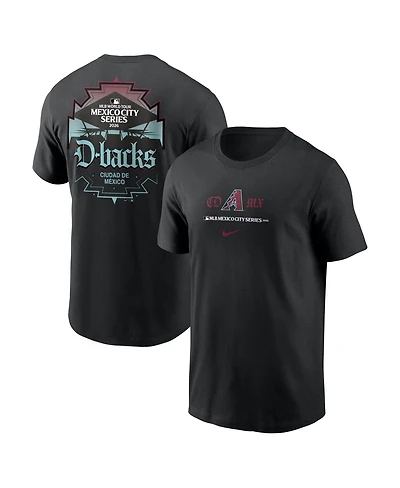 Nike Men's Black Arizona Diamondbacks Mlb World Tour: Mexico City Series Graphic T-Shirt