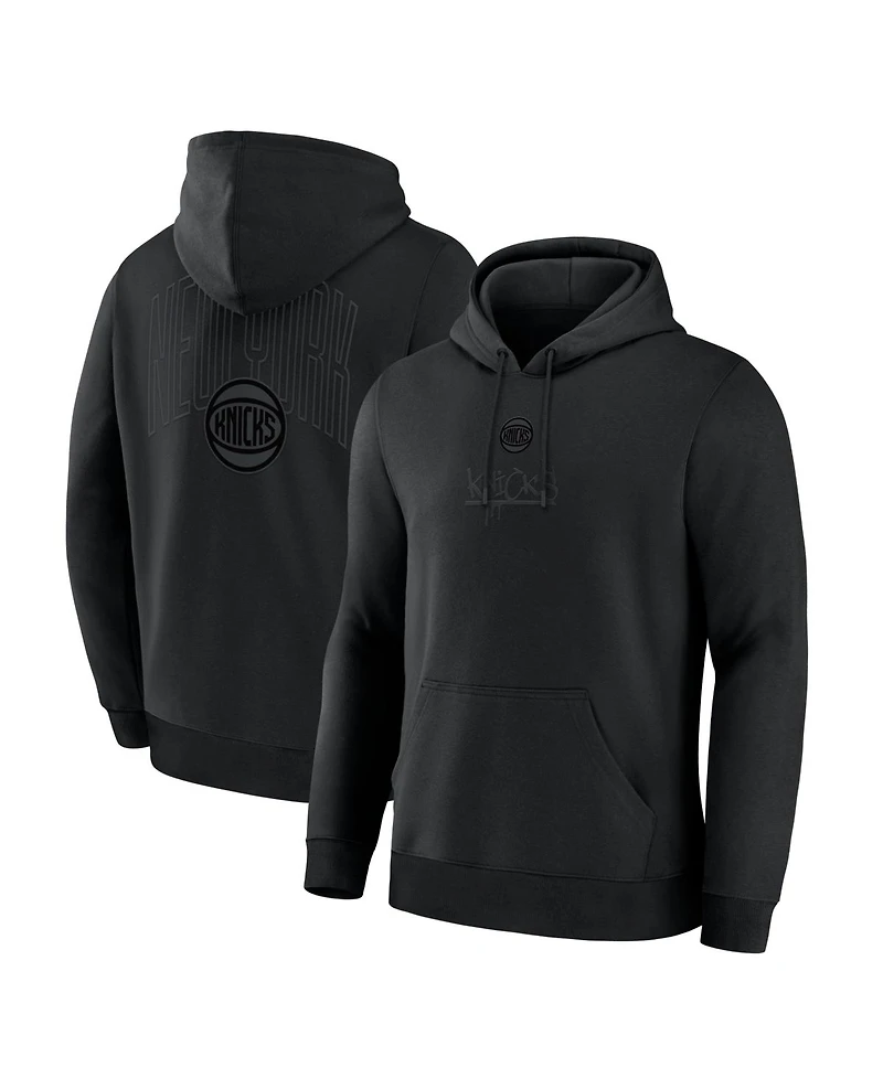 Fanatics Men's New York Knicks Black Out Hoodie