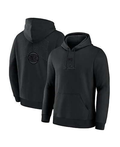 Fanatics Men's New York Knicks Black Out Hoodie