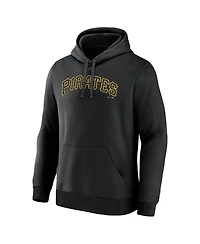 Logo Athletic Men's Black Pittsburgh Pirates Wordmark Hoodie