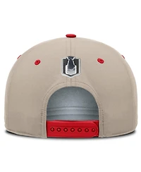 Fanatics Men's Red/Tan Carolina Hurricanes 2026 Stanley Cup Playoffs Locker Room Adjustable Hat