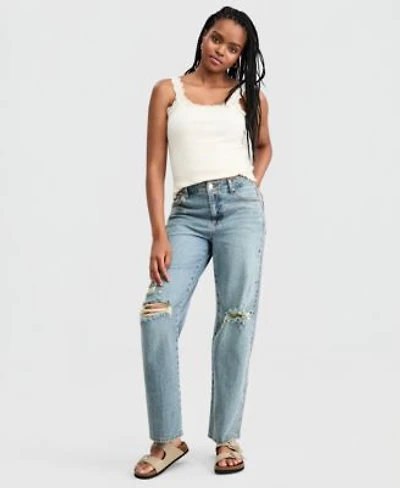 Now This Womens Ripped Studded Jeans Macys Exclusive