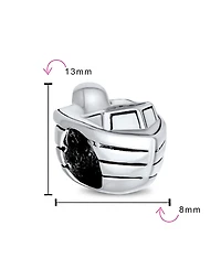 Bling Jewelry Nautical Speed Boat Charm Bead .925 Sterling Silver Fits European Bracelet