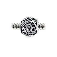 Bling Jewelry Musician Student G Clef Music Note Charm Bead .925 Sterling Silver Fits European Bracelet