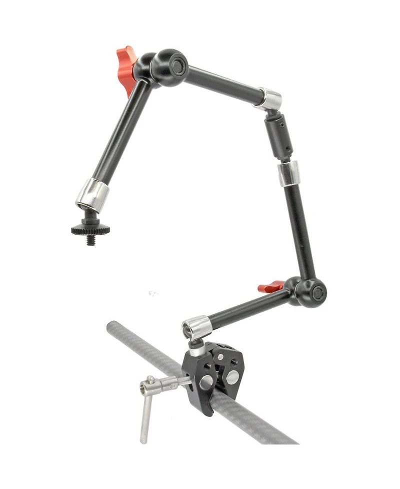 GyroVu Clamp Mount with Dual Heavy Duty 11" Articulated Arm Monitor Mounts