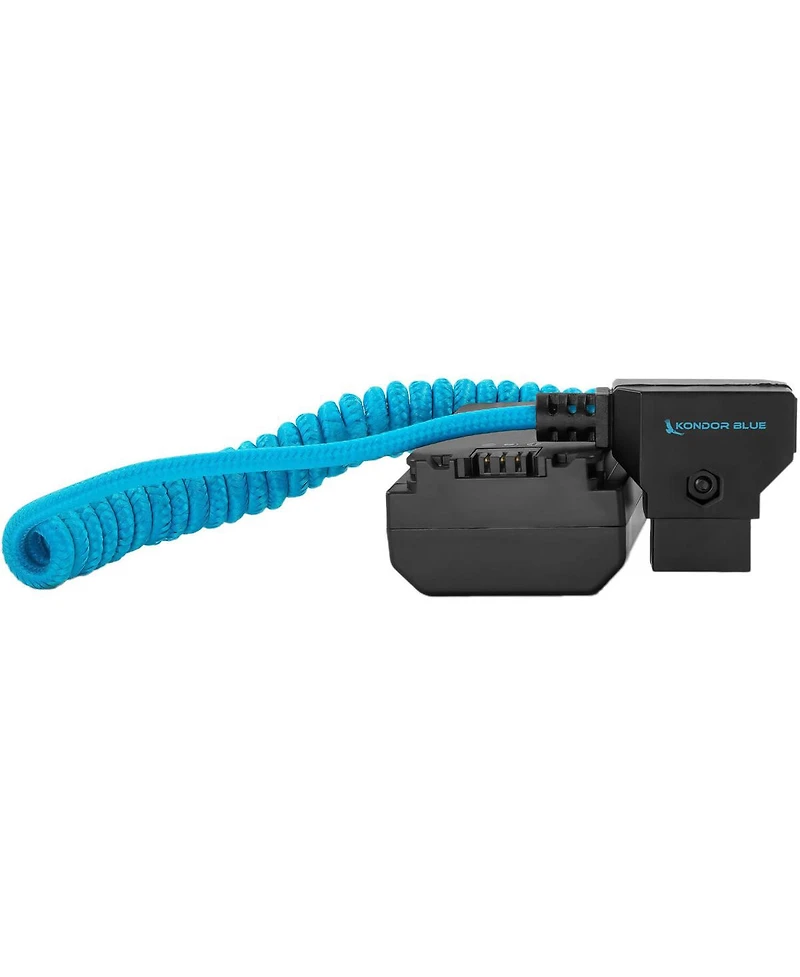 Kondor Blue D-Tap to Np-FZ100 Coiled Dummy Battery Cable for Sony a7S Iii/a7 Iv