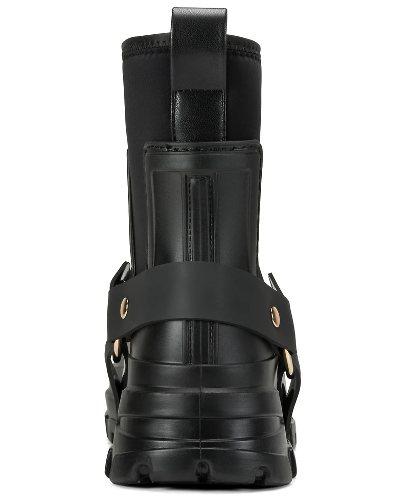 Karl Lagerfeld Paris Women's Rivenna Rain Round Toe Booties