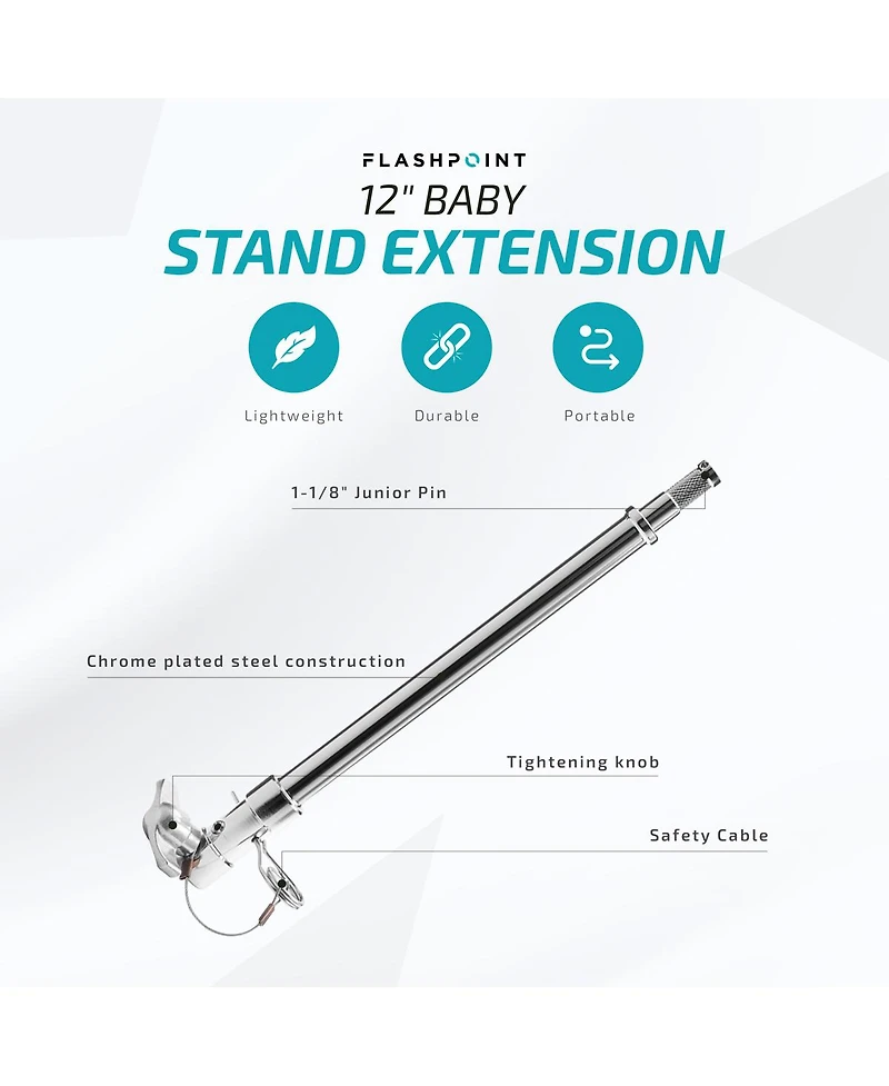 Flashpoint 12" Baby Stand Extension