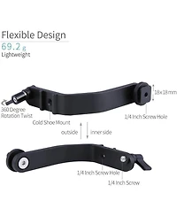 AndyCine Tilt Arm Shoe Mount L Bracket for 4.5-5.7" Monitor