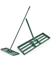 Costway Lawn Leveling Rake Heavy Duty Level Lawn Tool for Garden Backyard/Lawn