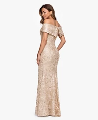 Xscape Women's Off-The-Shoulder Ball Gown