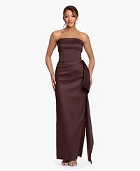 Xscape Women's Strapless Ruffle Long Dress
