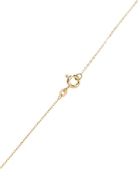 Macy's Polished Bean Pendant Necklace in 10k Yellow Gold