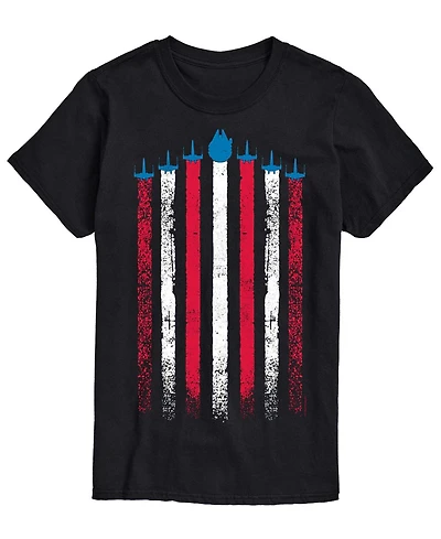 Airwaves Men's Star Wars Flag Ships Short-Sleeve Graphic T-Shirt