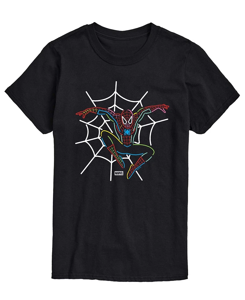 Airwaves Men's Spiderman Neon Short-Sleeve Graphic T-Shirts