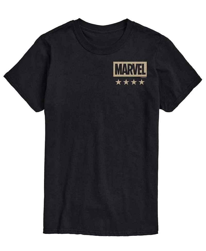 Airwaves Men's Captain America Flag Short-Sleeve Graphic T-Shirts