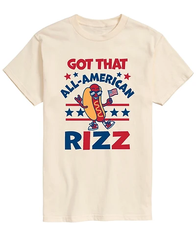 Airwaves Men's All American Rizz Hotdog Short-Sleeve Graphic T-Shirt