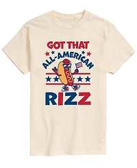Airwaves Men's All American Rizz Hotdog Short-Sleeve Graphic T-Shirt