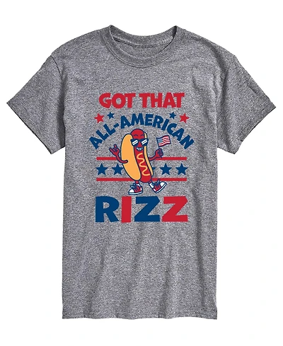 Airwaves Men's All American Rizz Hotdog Short-Sleeve Graphic T-Shirt