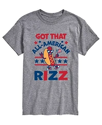 Airwaves Men's All American Rizz Hotdog Short-Sleeve Graphic T-Shirt