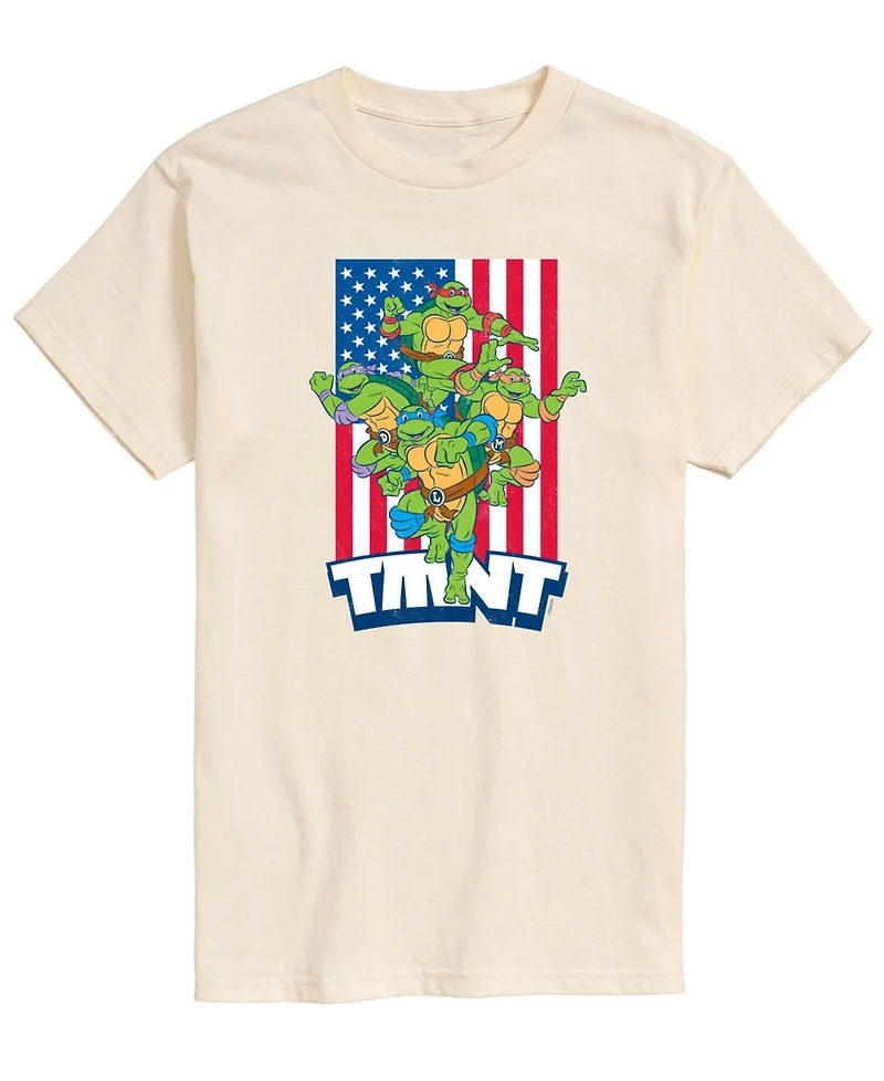 Airwaves Men's Teenage Mutant Ninja Turtles Flag Short-Sleeve Graphic T-Shirt