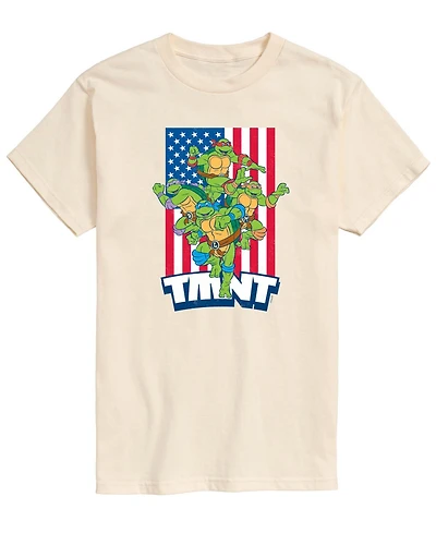 Airwaves Men's Teenage Mutant Ninja Turtles Flag Short-Sleeve Graphic T-Shirt