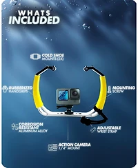 Movo Gb-U80 Underwater Diving Rig for Action Cameras (Xl Version)