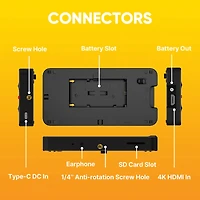 Osee T5+ 5.5" Full Hd On-Camera Monitor Kit, Supports 4K Hdmi