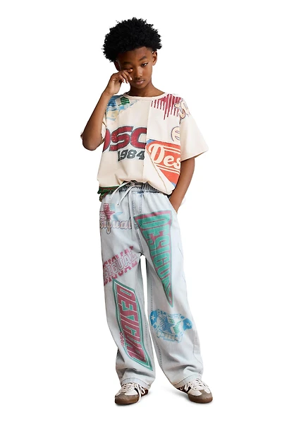 Desigual Little & Big Boy's Printed Jeans