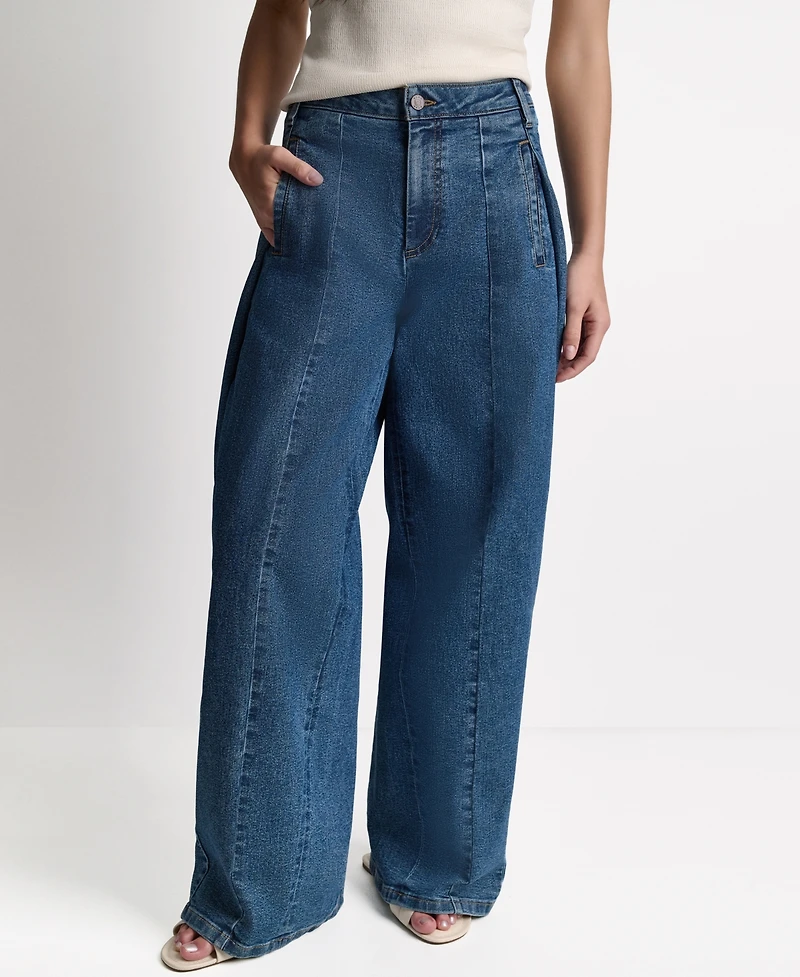 Bcbg Women's Wide-Leg Loose-Fit Sailor Jeans