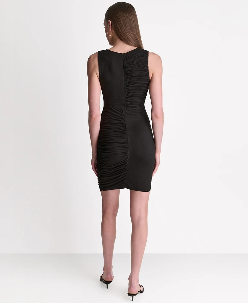 Bcbg Women's Ruched Sleeveless Bodycon Dress