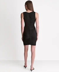 Bcbg Women's Ruched Sleeveless Bodycon Dress
