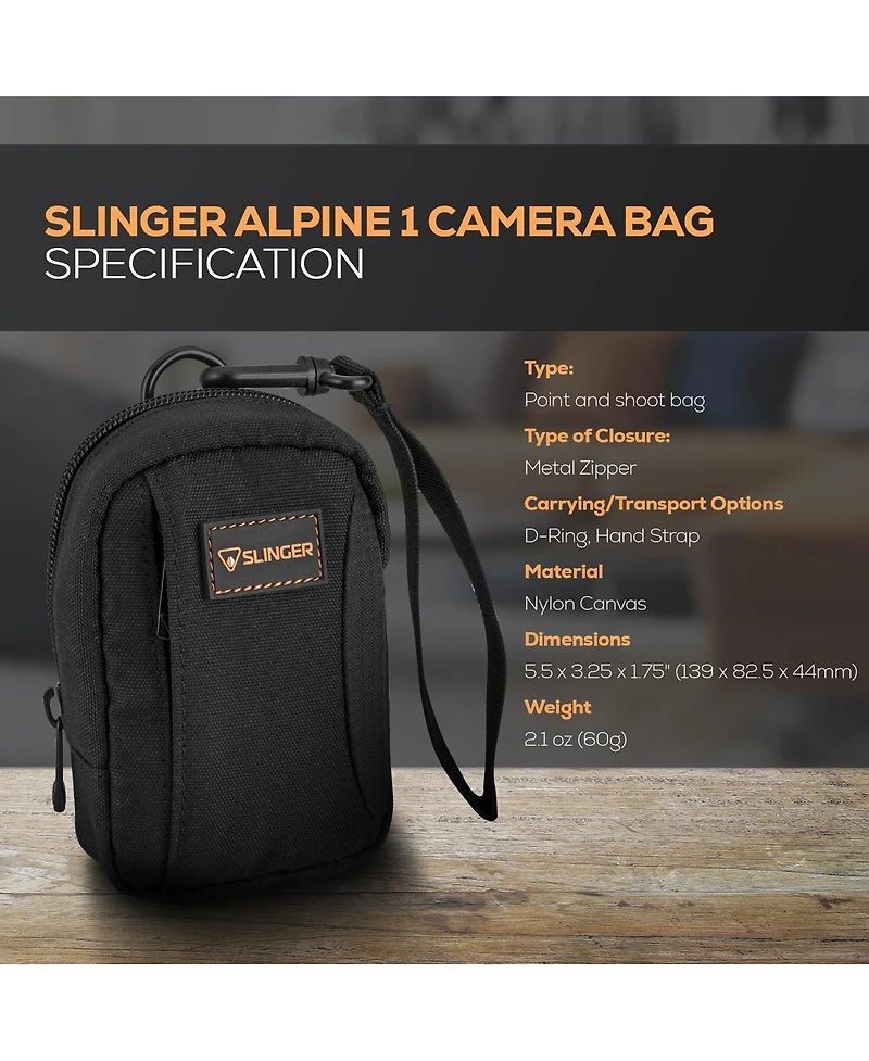 Slinger Alpine 1 Camera Bag for Your Point and Shoot Camera and Accessories